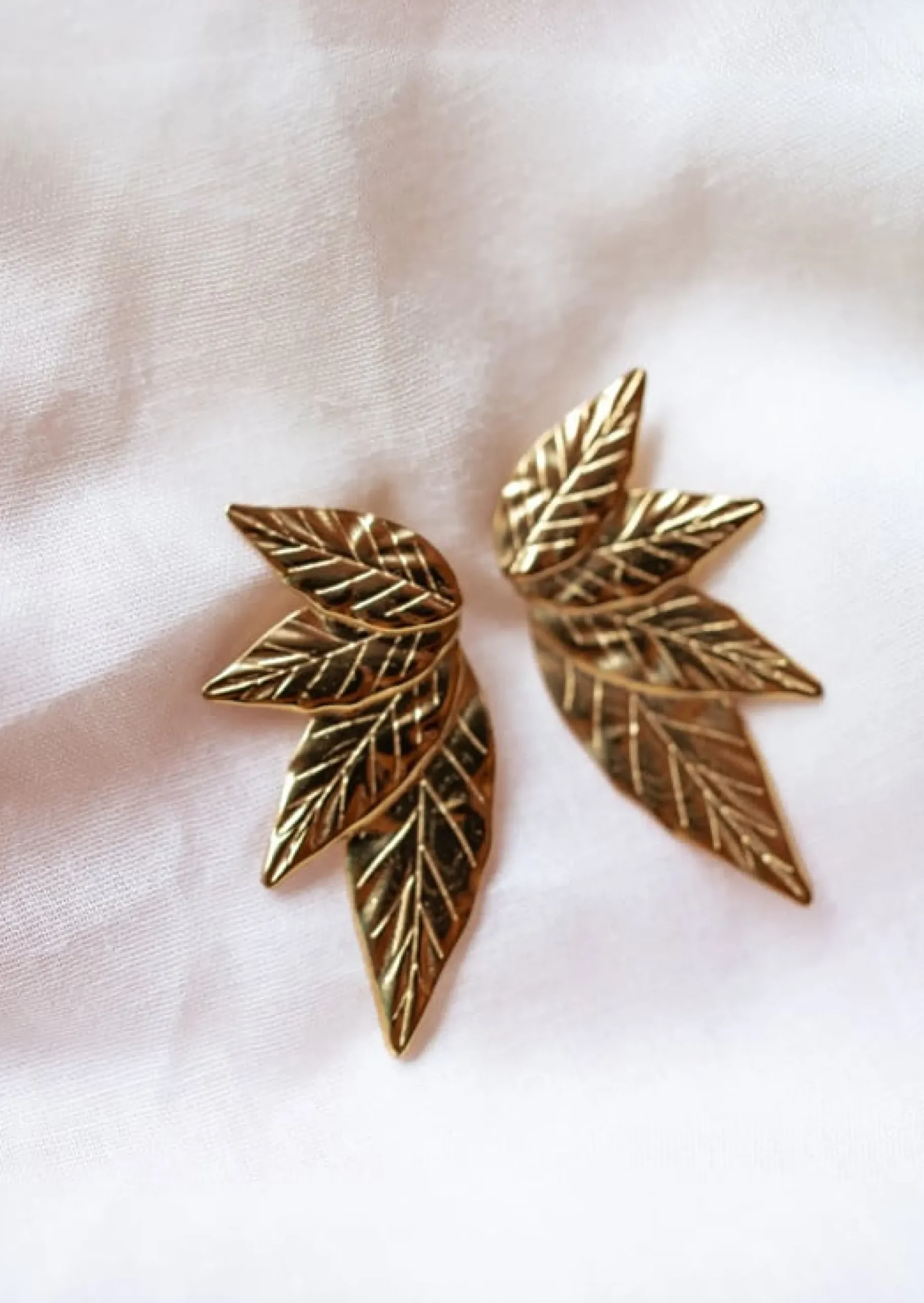 Flash Sale Boucles d’Oreilles Dorées - Nico - En Forme de FeuillesEasy Clothes Boucles d'oreilles