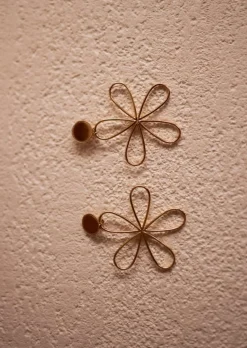 Sale Boucles d’Oreilles Doria - À Clip - Dorées - FleursEasy Clothes Boucles d'oreilles