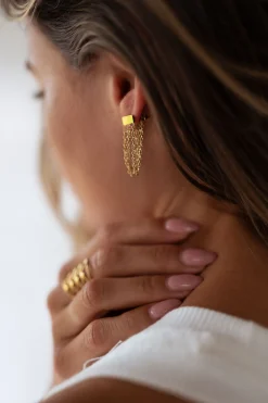 Discount Boucles d’oreilles Giam - doréesEasy Clothes Boucles d'oreilles