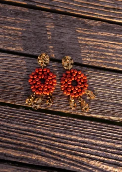 Best Boucles d’oreilles Nitra - Perles Terracotta - Bijoux Easy Clothes Boucles d'oreilles