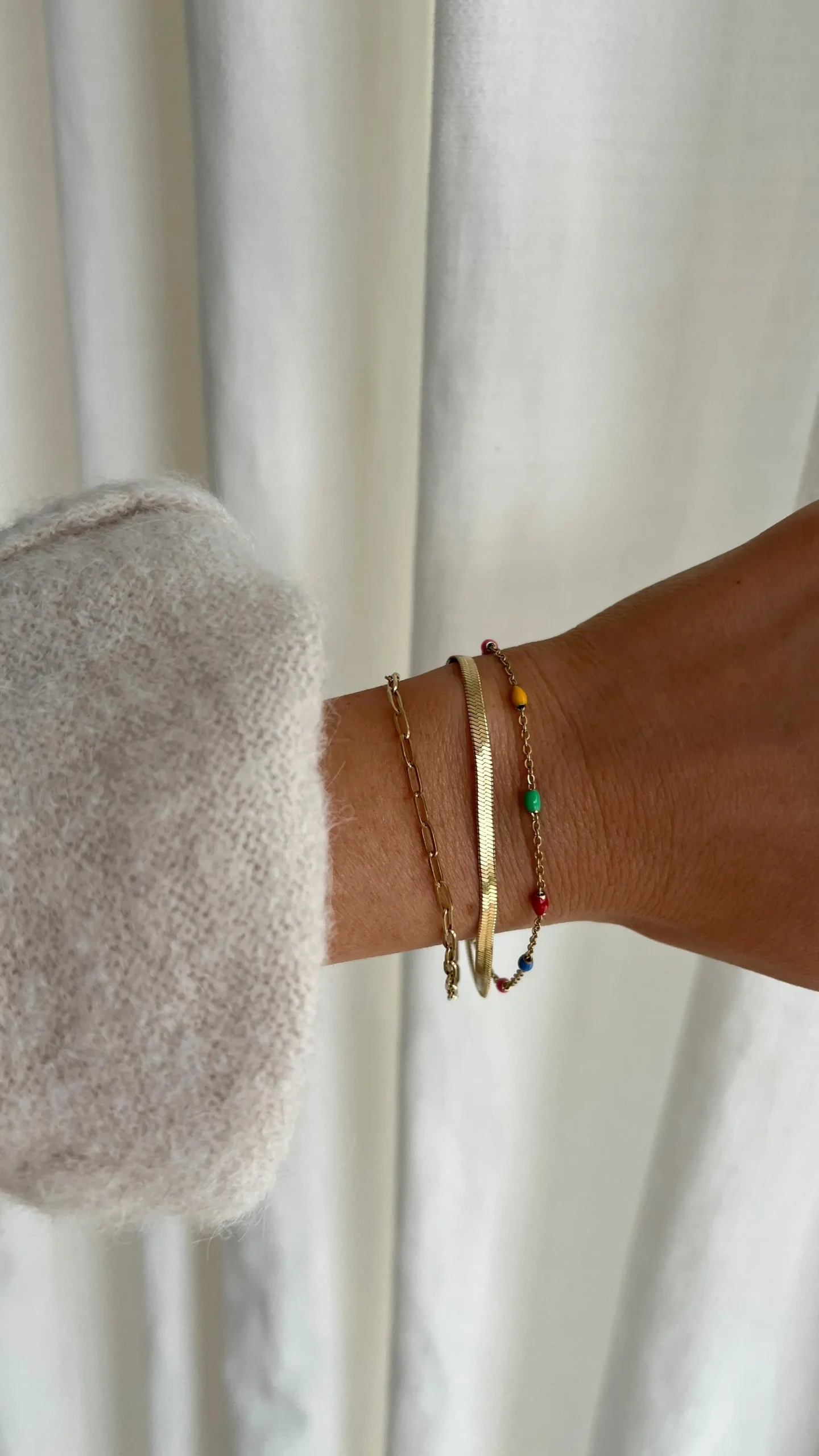 Clearance Bracelet Edona - doré et multicoloreEasy Clothes Bracelets