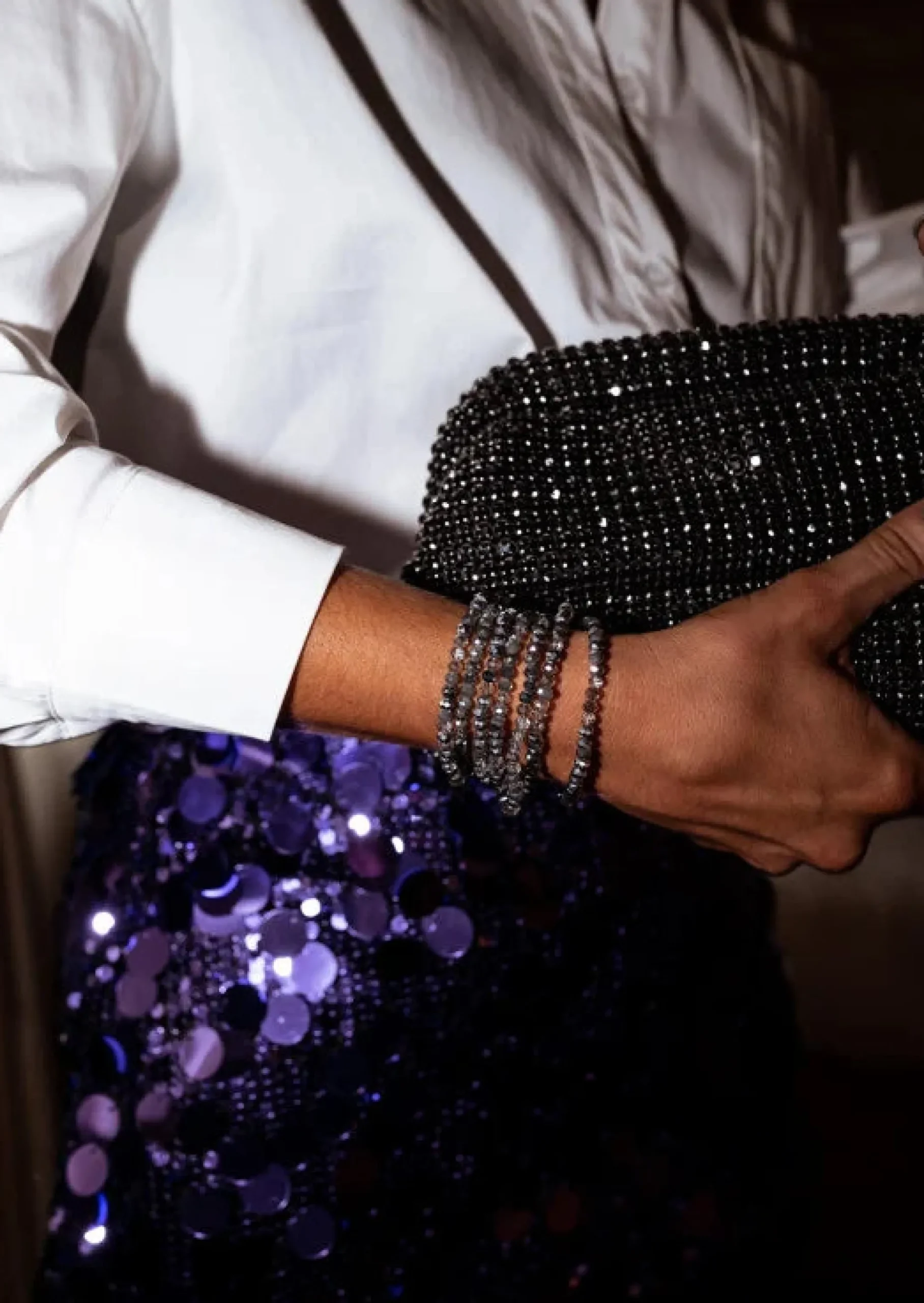 Best Bracelet Henno - Gris - Perles BrillantesEasy Clothes Bracelets