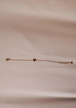 Discount Bracelet Léon - Pendentif Coeur - DoréEasy Clothes Bracelets