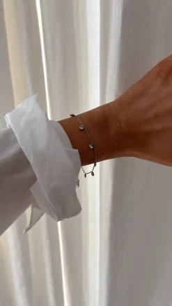 Cheap Bracelet Mietta doré | Bracelet en pierres rondes | Prêt-à-porter en ligne | Easy Clothes Bracelets