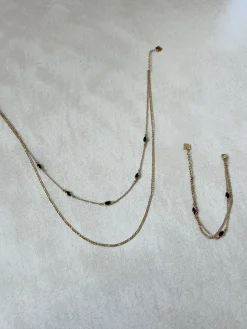 Fashion Bracelet Rali - doré et noirEasy Clothes Bracelets