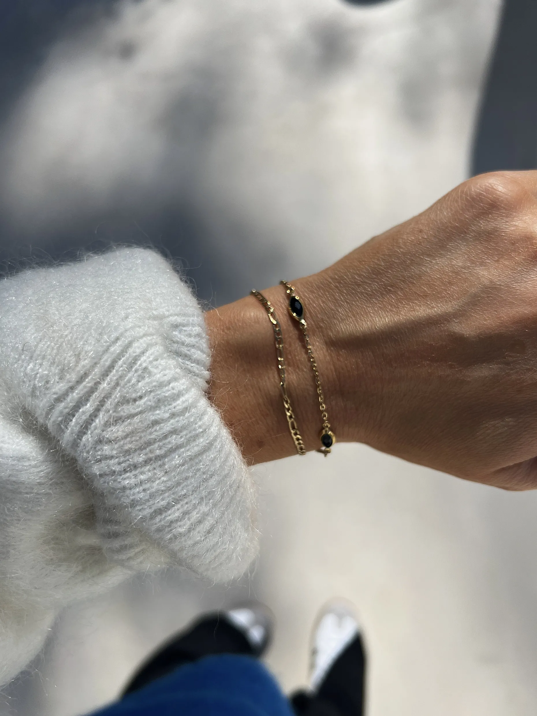 Fashion Bracelet Rali - doré et noirEasy Clothes Bracelets