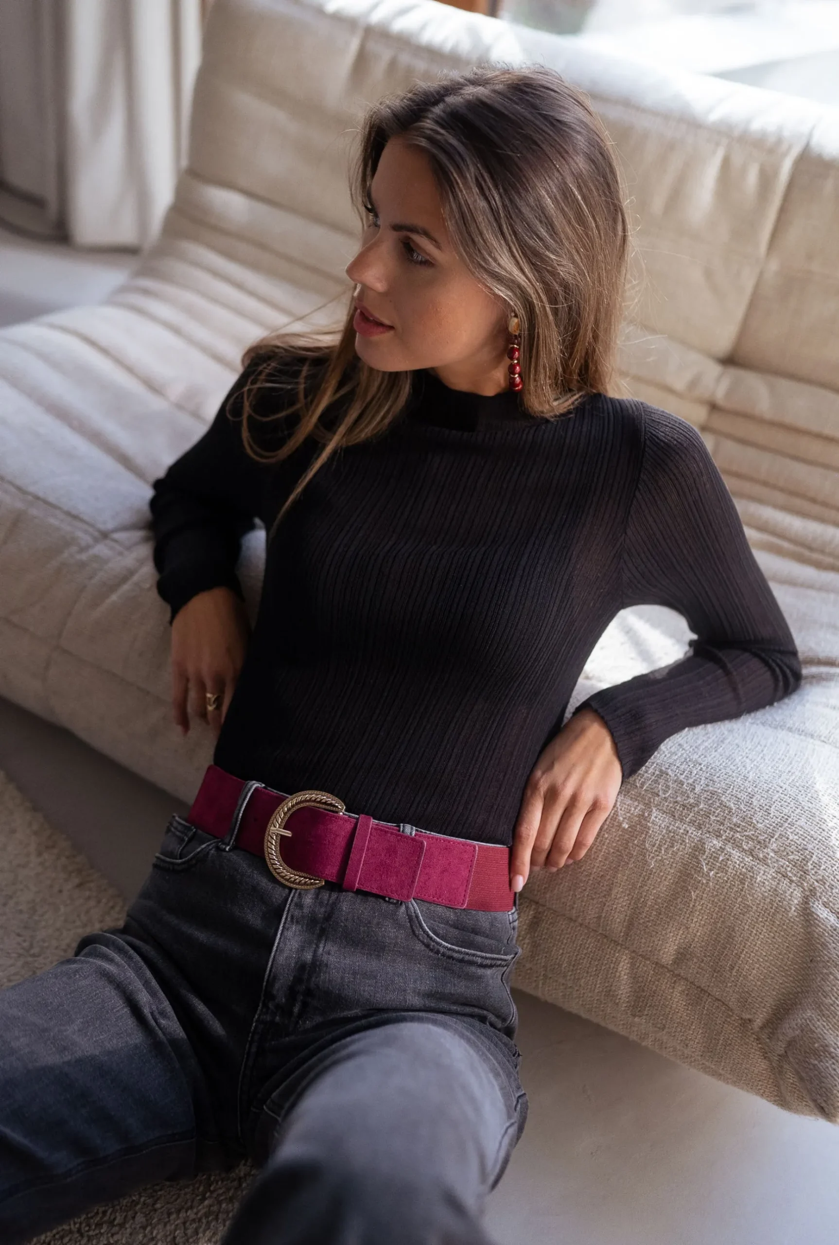 Best Ceinture Marick - bordeauxEasy Clothes Ceintures