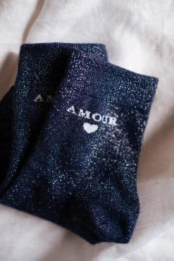 Online Chaussettes - Amour - PaillettesEasy Clothes Chaussettes