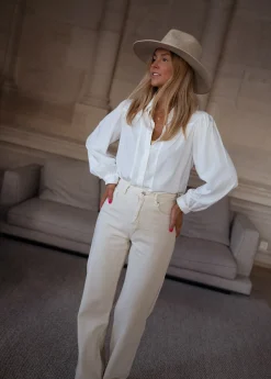 Discount Chemise Apolline - blancheEasy Clothes Femme Chemisiers & Blouses