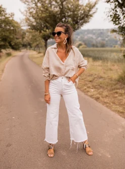 Cheap Chemise Arkie - beige en linEasy Clothes Femme Chemisiers & Blouses