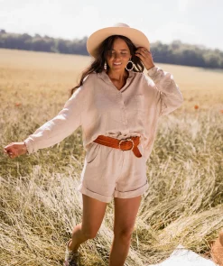 Cheap Chemise Arkie - beige en linEasy Clothes Femme Chemisiers & Blouses