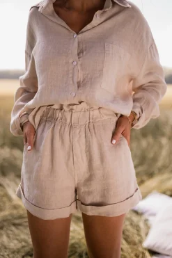 Cheap Chemise Arkie - beige en linEasy Clothes Femme Chemisiers & Blouses