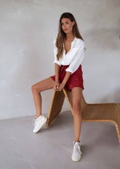 Hot Chemise Arkie - blanche en linEasy Clothes Femme Chemisiers & Blouses