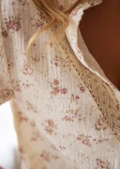 Cheap Chemise Basile Écrue - Gaze de Coton - BroderieEasy Clothes Femme Chemisiers & Blouses