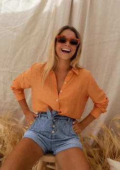 Store Chemise Dalo | Couleur Orange | Légère & FluideEasy Clothes Femme Chemisiers & Blouses
