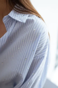 Online Chemise Ditte - à lignes et à strassEasy Clothes Femme Chemisiers & Blouses