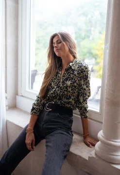 Hot Chemise Elisa - verte et bleueEasy Clothes Femme Chemisiers & Blouses