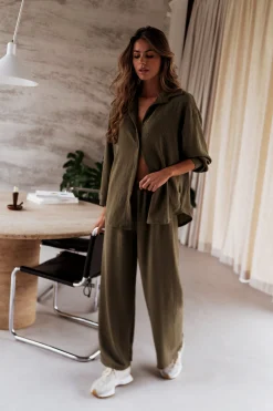 Sale Chemise Larissa - kakiEasy Clothes Femme Chemisiers & Blouses