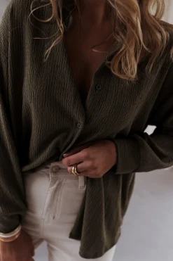 Sale Chemise Larissa - kakiEasy Clothes Femme Chemisiers & Blouses