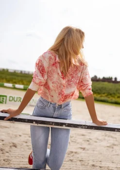 Store Chemise Maelle Rouge - Motifs - Fluide - Easy Clothes Femme Chemisiers & Blouses