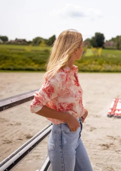 Store Chemise Maelle Rouge - Motifs - Fluide - Easy Clothes Femme Chemisiers & Blouses