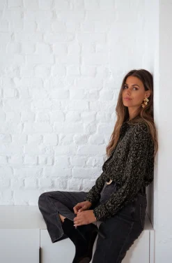 Cheap Chemise Merida - noire à motifs vertsEasy Clothes Femme Chemisiers & Blouses