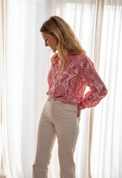 Clearance Chemise Othan - Rouge & Rose - FluideEasy Clothes Femme Chemisiers & Blouses