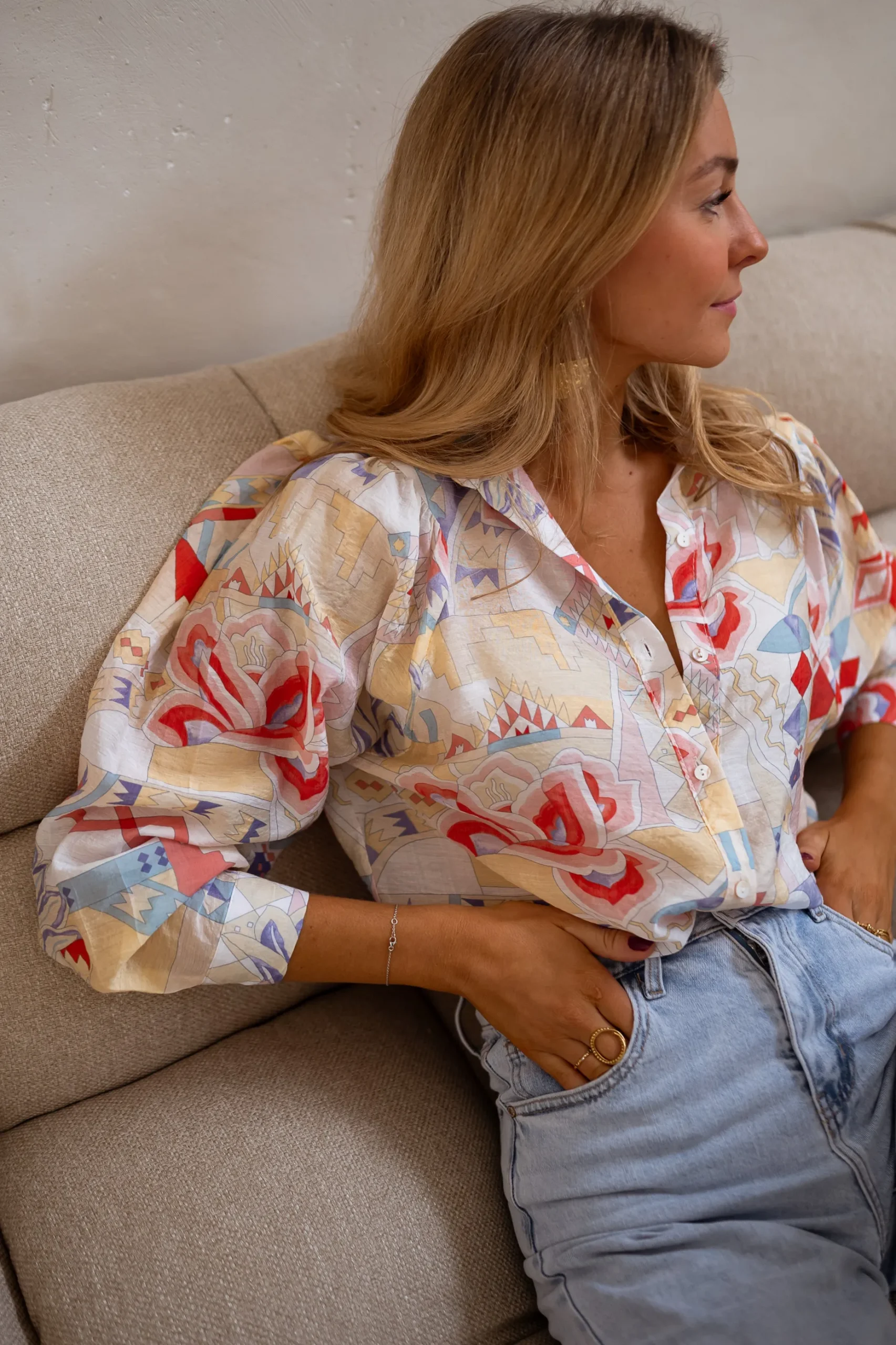 Online Chemise Soélie - Colorée - Motifs GéométriquesEasy Clothes Femme Chemisiers & Blouses