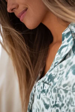 Shop Chemise Suzy - verte à motifsEasy Clothes Femme Chemisiers & Blouses