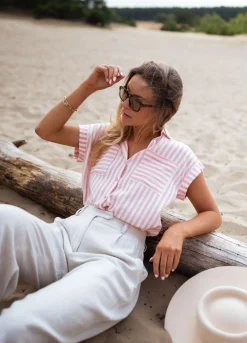 New Chemise Tessy à lignes - roseEasy Clothes Femme Chemisiers & Blouses