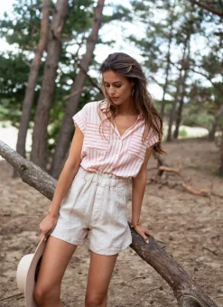 New Chemise Tessy à lignes - roseEasy Clothes Femme Chemisiers & Blouses