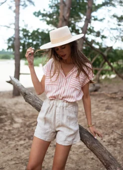 New Chemise Tessy à lignes - roseEasy Clothes Femme Chemisiers & Blouses