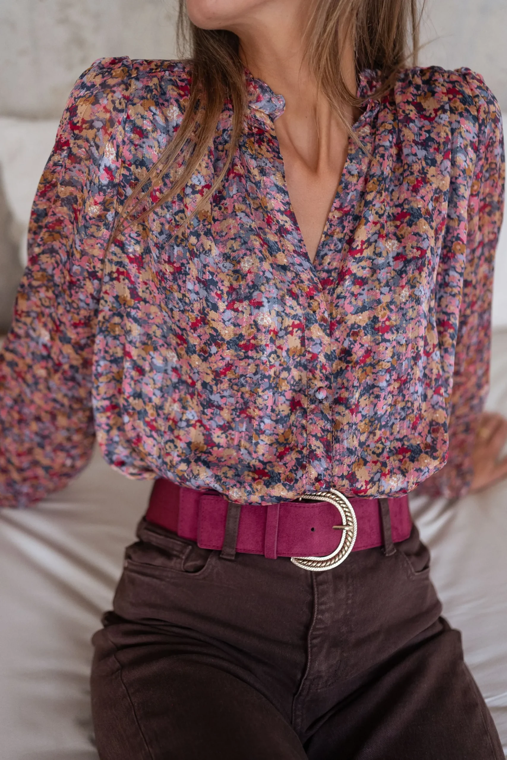 Outlet Chemisier Eva - à motifsEasy Clothes Femme Chemisiers & Blouses