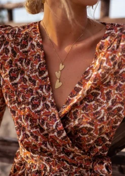 New Collier Brice Doré - Pendentifs Coeurs - Bijoux & AccessoiresEasy Clothes Colliers