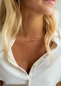 Flash Sale Collier Jesta doré | Collier en mailles fines | Prêt-à-porter en ligne | Easy Clothes Colliers