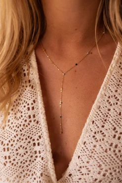 Store Collier Jona doré | Collier doré long | Prêt-à-porter en ligne | Easy Clothes Colliers