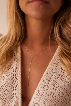 Store Collier Jona doré | Collier doré long | Prêt-à-porter en ligne | Easy Clothes Colliers