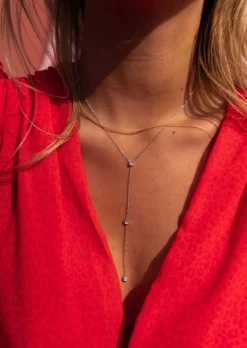 Store Collier Rejou argenté | Collier élégant | Prêt-à-porter en ligne | Easy Clothes Colliers