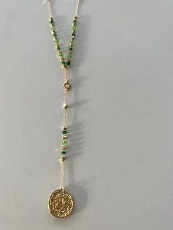 Outlet Collier Sega - doré et vertEasy Clothes Colliers