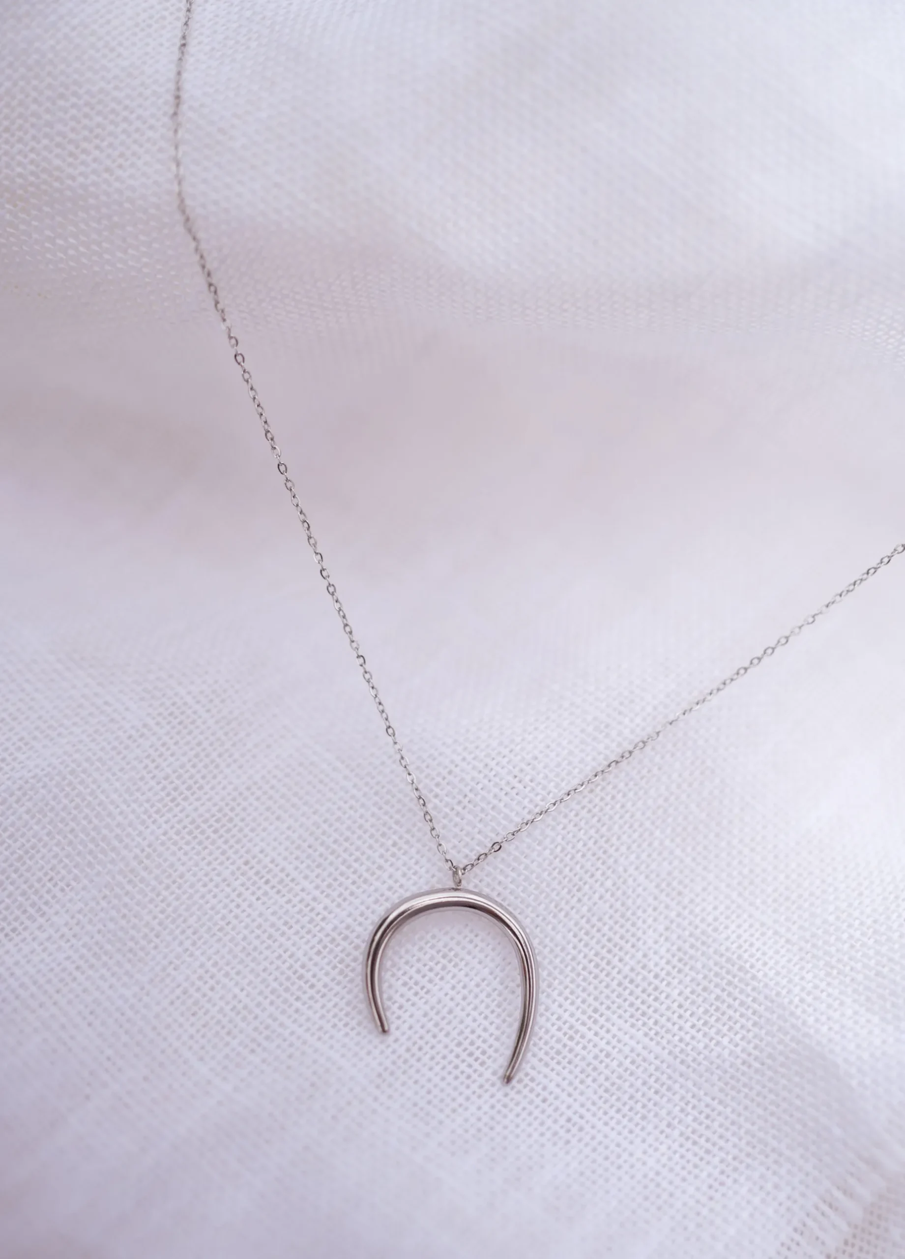 Store Collier Sude - argentéEasy Clothes Colliers