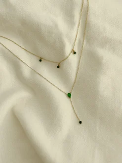 Sale Collier Sula - doré et vertEasy Clothes Colliers