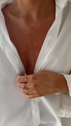 Fashion Collier Tiffen doré | Collier en décolleté | Prêt-à-porter en ligne | Easy Clothes Colliers