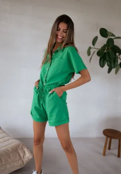 Best Combinaison Madeline - verteEasy Clothes Femme Combinaisons