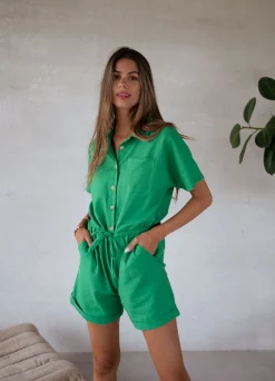 Best Combinaison Madeline - verteEasy Clothes Femme Combinaisons