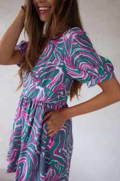 Flash Sale Combi-short Beti - verte et rose à motifsEasy Clothes Femme Combinaisons