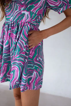 Flash Sale Combi-short Beti - verte et rose à motifsEasy Clothes Femme Combinaisons