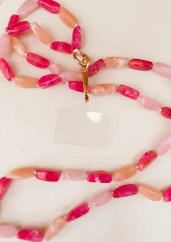 Flash Sale Cordon De Téléphone - Feder - Perles Roses - Bijoux & AccessoiresEasy Clothes Accessoires Téléphone