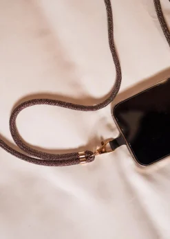 Flash Sale Cordon de Téléphone - Flore - ArgentéEasy Clothes Accessoires Téléphone