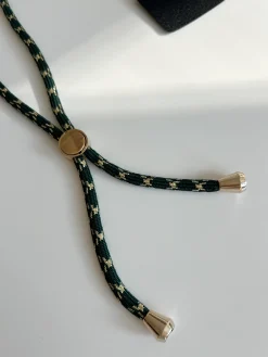 Sale Cordon de téléphone Jora - vert et doréEasy Clothes Accessoires Téléphone