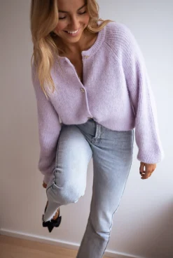 Store Gilet - Isa - À boutons brillantsEasy Clothes Femme Pulls & Gilets